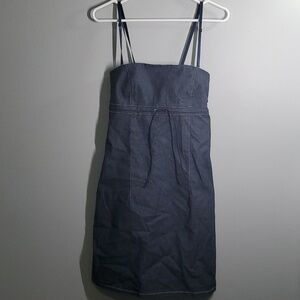 Guess jeans dress size 11 blue demin sundress Elastic‎ back Coastal Euro-Summer